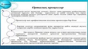 информатика 8 сынып. Процессор және оның сипаттамалары. 3 сабақ. Ертай Ақерке Ерланқызы