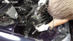 Замена ремня ГРМ и натяжного ролика. Лада Калина (Lada Kalina - AvtoVAZ)