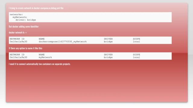 Docker Compose - adding identifier to network name смотреть онлайн