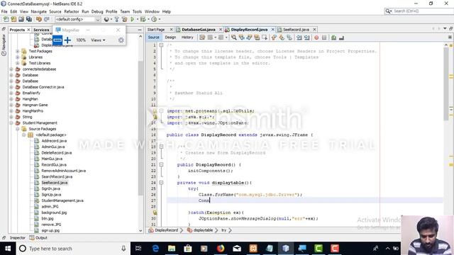 display record in java from database смотреть онлайн