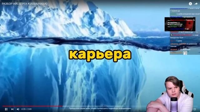 БСБШНИК НАЗВАЛ КАШУ ВАТОЙ | КАША СМОТРИТ АЙСБЕРГ ПО КАШЕ +ЧАТ #kussia #каша #рофлыкаши