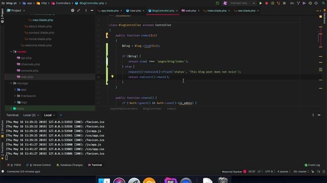 #Laravel: How to make a blog part 12 | Display blog post content смотреть онлайн