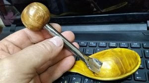 Полукруглая стамеска (клюкарза) из клапанной тарелки.