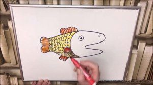 Как просто рисовать фломастерами | Рыбка | Для детей 7+ #рисунок_фломастерами #рыбка #длядетей