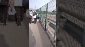 Переход границы из Сочи в Абхазию.