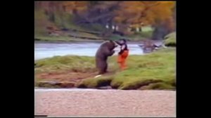 Мем, ну, где медведь с мужиком дерётся