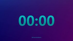 9 minute Timer Countdown (No Music) with Loud Alarm