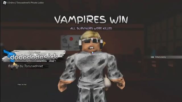 Vampire Hunters 3 дуэль с The Noob Master|Roblox смотреть онлайн