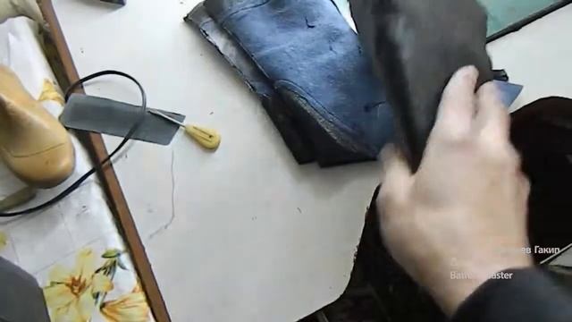 Ремонт обуви | Сборка обуви с кожзаменителя на настоящую кожу этап 3 смотреть онлайн