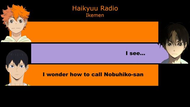 [Eng Sub] Haikyuu Ikemen (Haikyuu Radio)