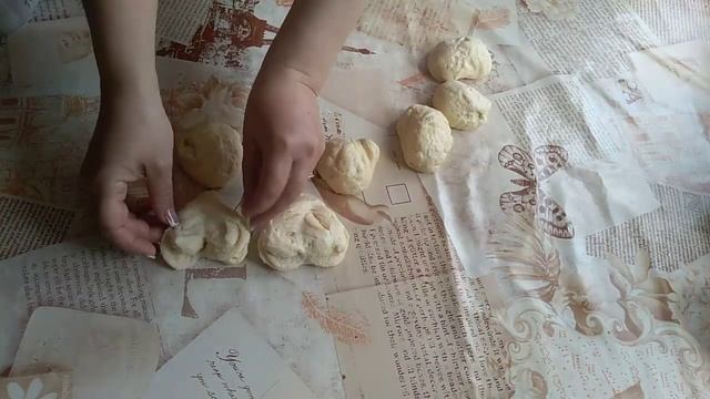 Сдобные булочки сердечки с сахаром, к чаю или кофе!