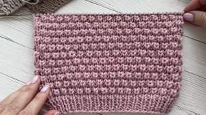 Пышный, рельефный узор спицами