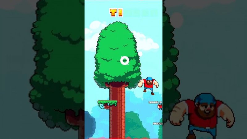 Timberman мелкий геймплей игры