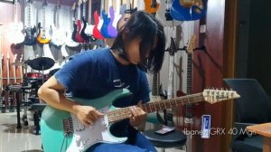 check sound gitar elektrik ibanez grx 40 mgn original