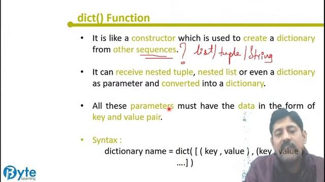 Dictionaries in Python | Class 11 | Lecture 2 | Computer Science | Byte Learning