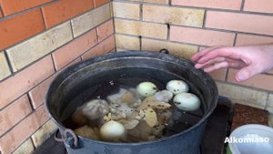 ХАШ. HASH как приготовить в казане на костре из говяжьих ножек и рубца! #хаш