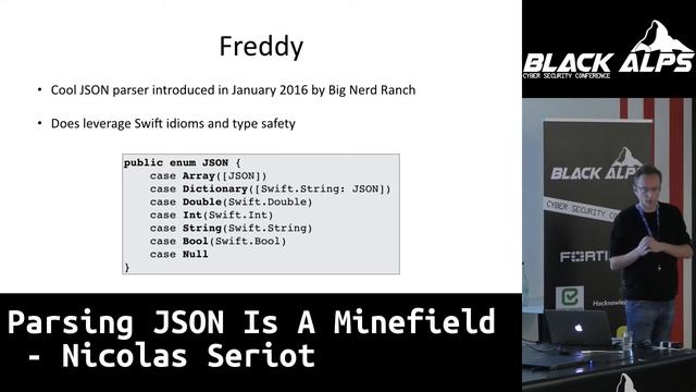 BlackAlps17: Parsing JSON is a minefield by Nicolas Seriot смотреть онлайн