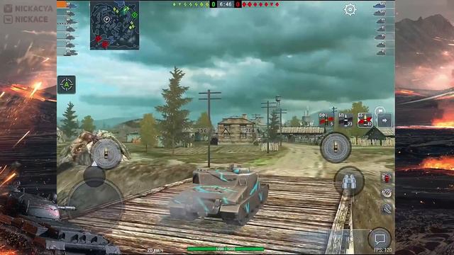 AT 15A лютый пот в максимальный урон! wot blitz