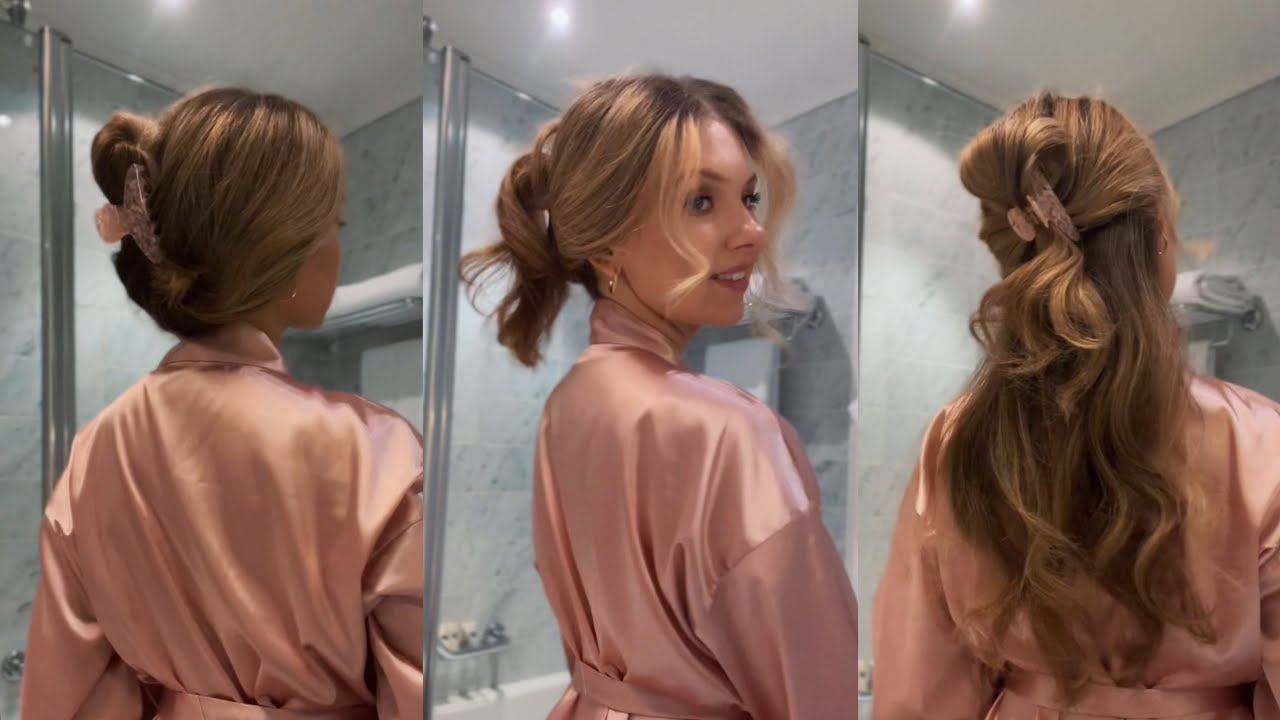 Самые простые и быстрые прически с крабиком для волос! Попробуй! Super easy claw clip hairstyles!