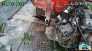 Снимаем движок с Hyundai Lantra