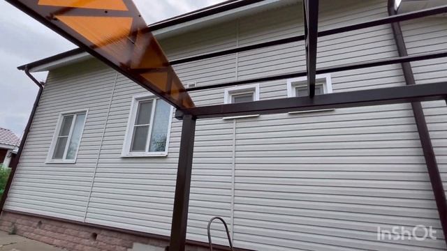 Навес из металлоконструкции для авто. смотреть онлайн