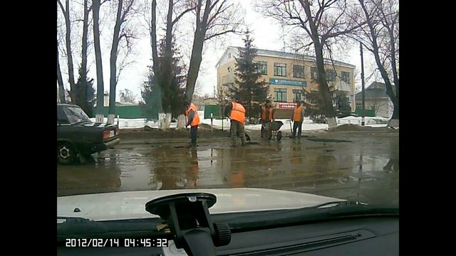 ремонт дороги в  большом болдино