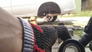 Лада калина 2 простейший способ замены ступичных подшипников.
