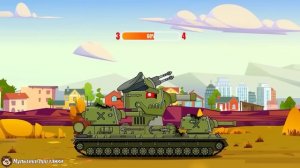 КВ-44 VS Мега Босс - Мультики про танки