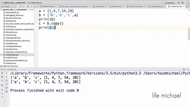 Collections Shallow Copy in Python