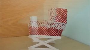 Как сделать коляску для кукол. How to make stroller for dolls.