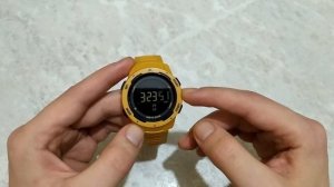 North Edge Mars ЖЕЛТЫЕ. Спортивные часы с шагомером