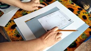 Как сделать двойное паспарту для акварели