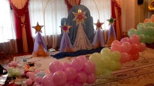 Оформление выпускного в саду.Арка из шаров.Мини мк