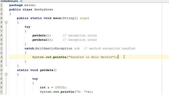 214. Example of Re throwing Exception in Java Programming (Hindi) смотреть онлайн