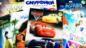 ТАЧКИ 3,Принцессы Дисней,СМУРФИКИ,Стражи галактики 2,Гарри Поттер Наклейки PANINI Surprise unboxing