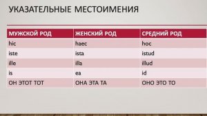 12. Система местоимений в латинском языке