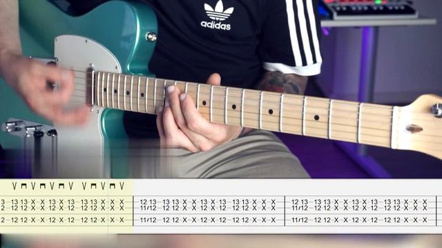 Stratocaster And Telecaster Together Cool Funk Blues Rhythm With Tabs! (