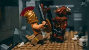Lego анимация "Лабиринт с Минотавром"