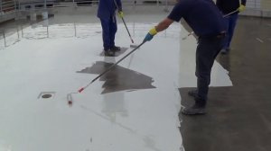 Нанесение Sikafloor 326