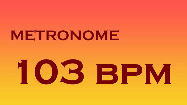 METRONOME 103 BPM 4K смотреть онлайн