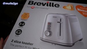 Breville 2 Slice Toaster the Perfect Fit for Warburtons uk unboxing browning