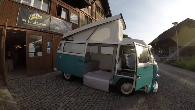 !!! VW T2 Bulli with electric engine !!! Siemens Showcar  #CustomCampers www.customcampers.com