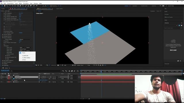 Trapcode Particular/Bounce features Part-6 Tutorial -ROHITVFX
