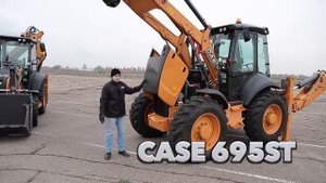 Обзор экскаваторов погрузчиков CASE 580T и 695ST