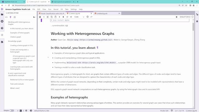PyTorch: Node Classification w/ Graph Neural Network on DGL for GCN