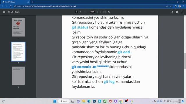 2-dars Git Repository смотреть онлайн