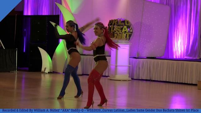 WSS2020_Curvas Latinas_Ladies Same Gender Duo Bachata Shines 1st Place смотреть онлайн
