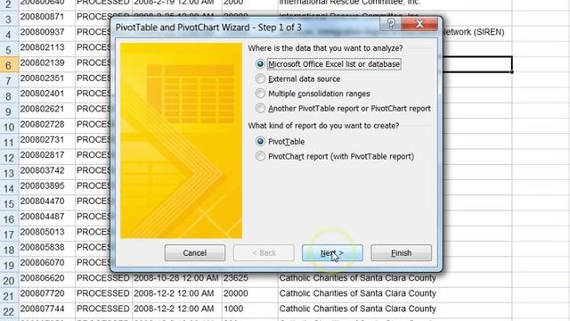 Pivot Table Walkthrough: Pivot Table Wizard смотреть онлайн