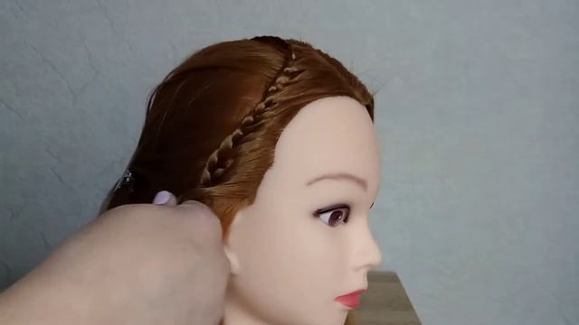 Проста зачіска на розпущене волосся / Простая прическа на распущенные волосы смотреть онлайн