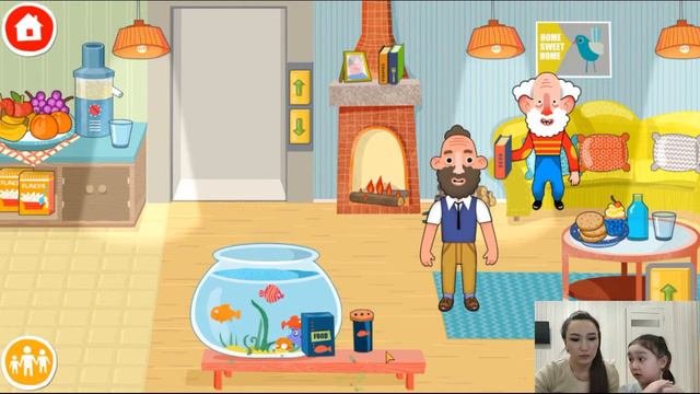 #pepihouse #видеодлядетей #смешнаяигра Pepi House. Лейла играет с мамой в мультяшную игру пепи хаус